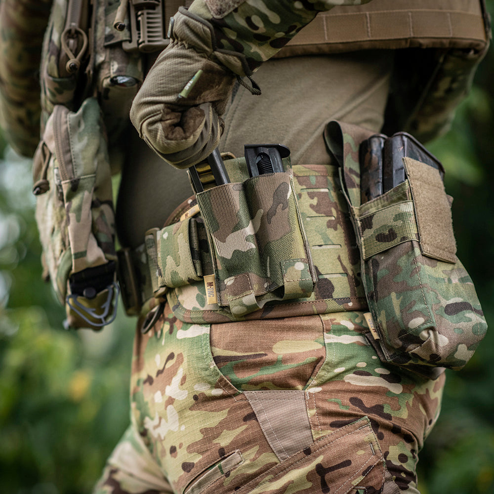 Pouch Dublu Pistol APS M-Tac - Multicam Fixare Rapidă