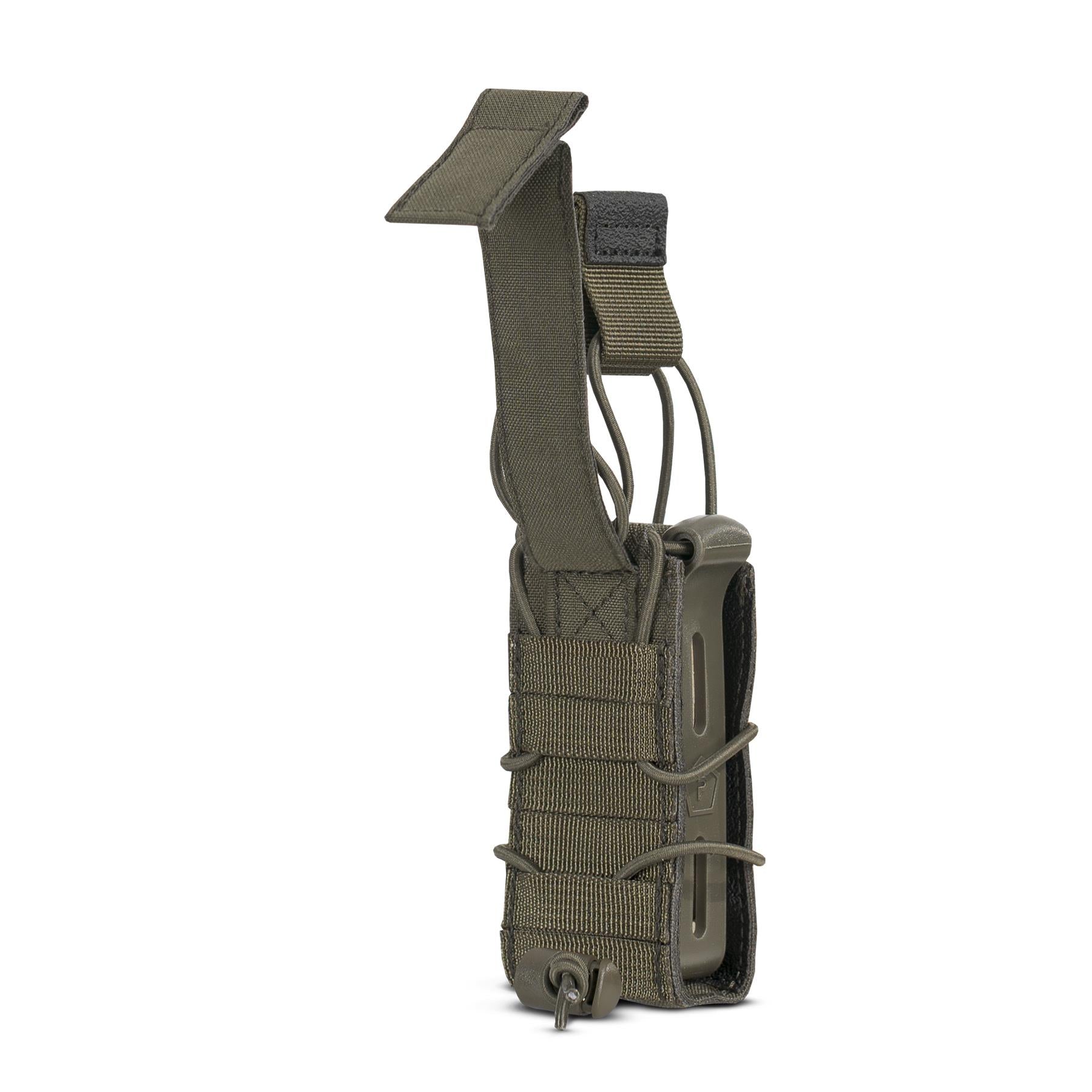 Pouch Elpis Pistol Single RAL7013 Pentagon Tactical - Acces Rapid și Retenție Sigură