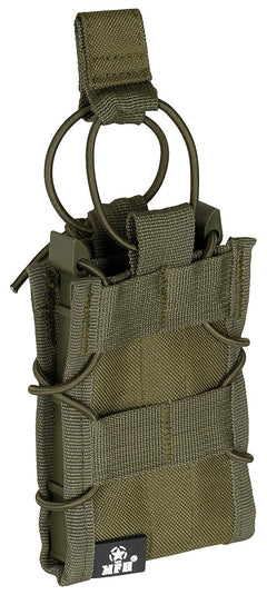 Pouch Magazie Bungee Lock Oliv MFH - Compatibil 5.56, Cadru Rigid