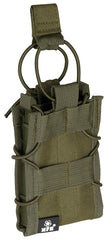 Pouch Magazie Bungee Lock Oliv MFH - Compatibil 5.56, Cadru Rigid