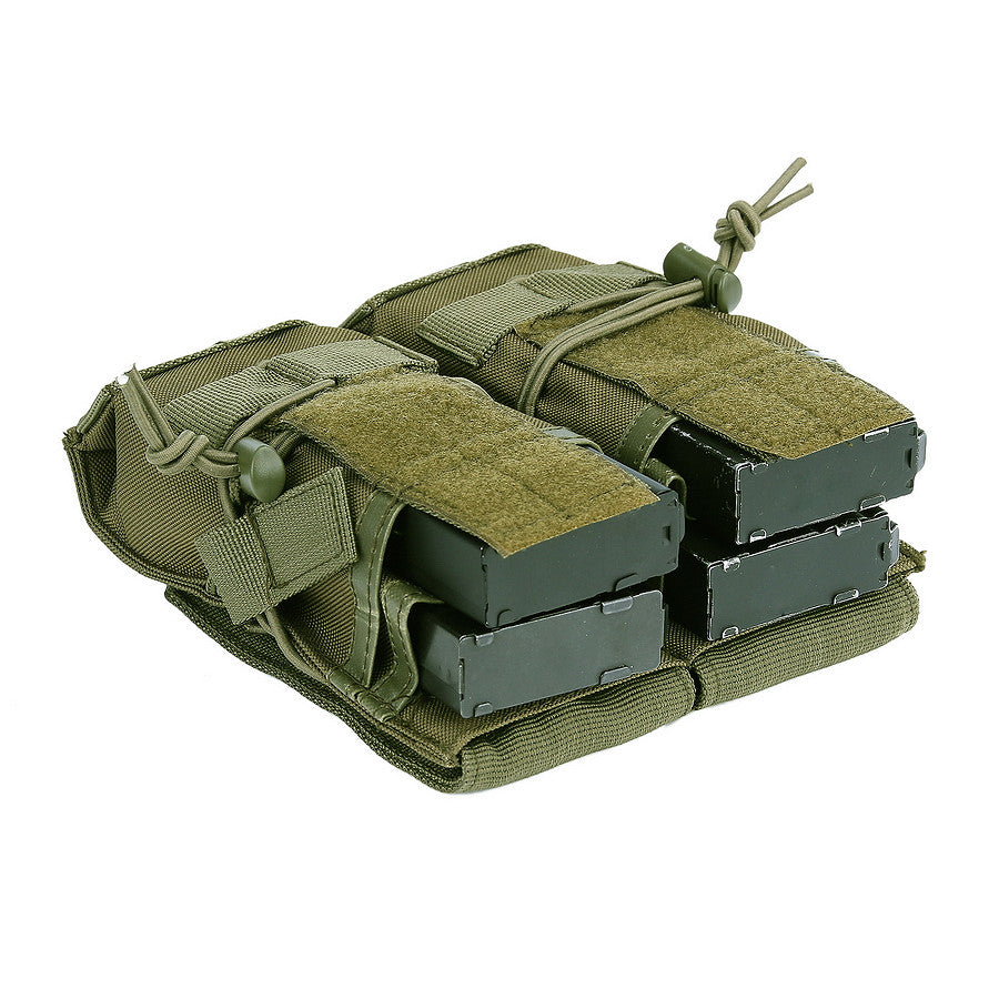 Pouch Magazin Airsoft Dublu Verde military-shop.ro - Acces Rapid & Fiabil