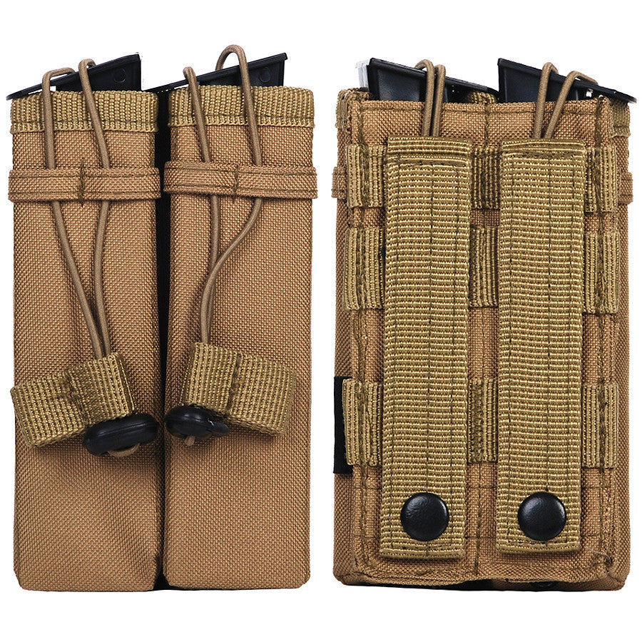Pouch Molle Magazie Dublă Side Arm Khaki - Acces Rapid Esențial