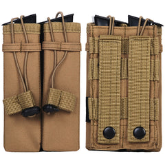 Pouch Molle Magazie Dublă Side Arm Khaki - Acces Rapid Esențial
