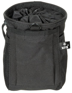Pouch Recuperare Tuburi MOLLE Negru MFH - Deschidere șnur, 2 Curele MOLLE