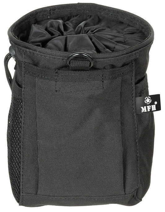 Pouch Recuperare Tuburi MOLLE Negru MFH - Deschidere șnur, 2 Curele MOLLE