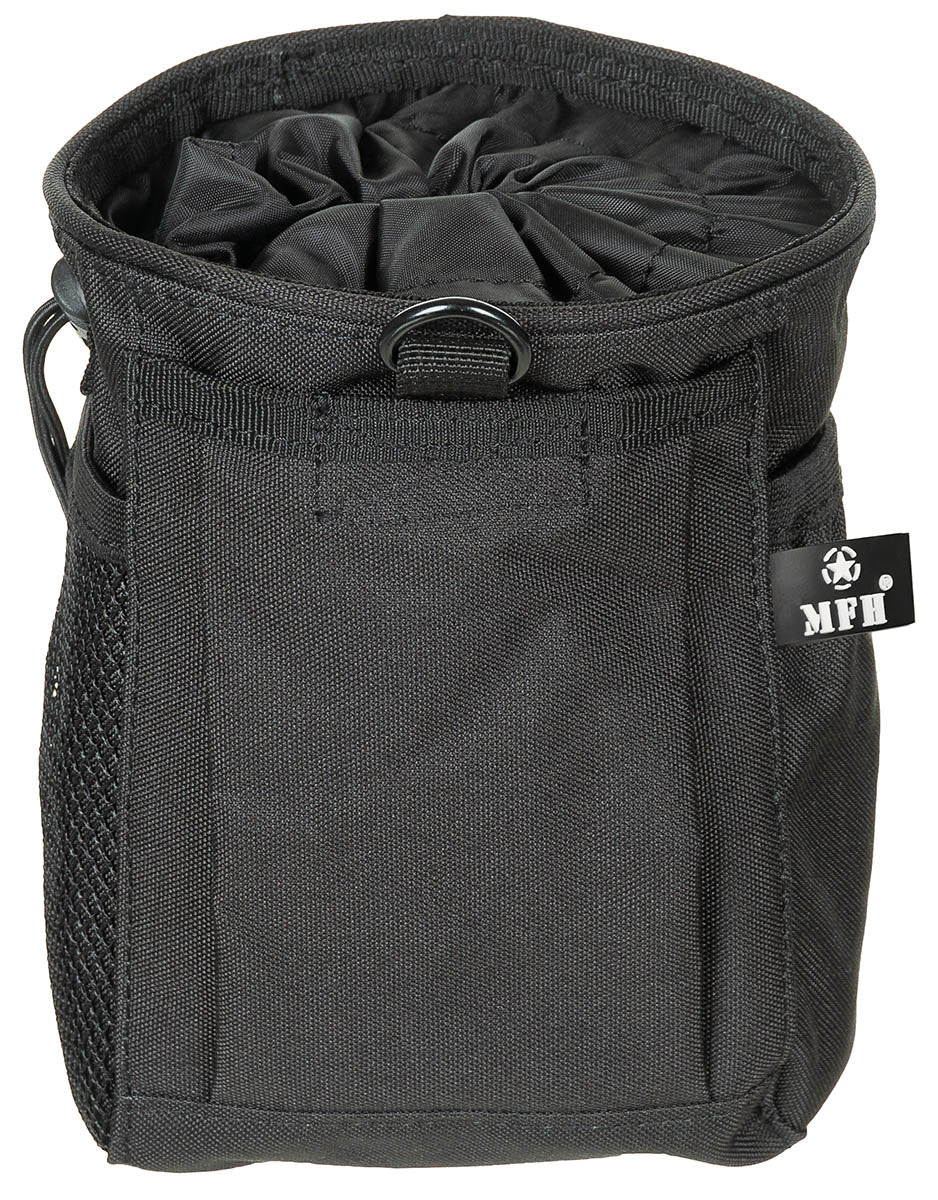 Pouch Recuperare Tuburi MOLLE Negru MFH - Deschidere șnur, 2 Curele MOLLE