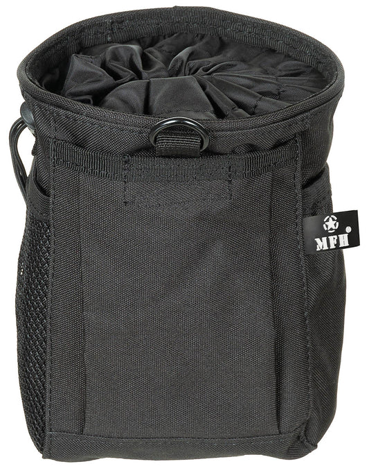 Pouch Recuperare Tuburi MOLLE Negru MFH - Deschidere șnur, 2 Curele MOLLE