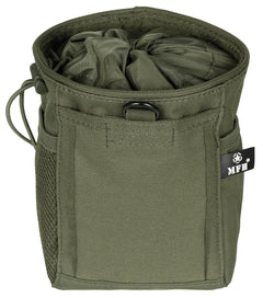 Pouch recuperare tuburi MOLLE Verde Olive MFH - Prindere MOLLE, Deschidere șnur
