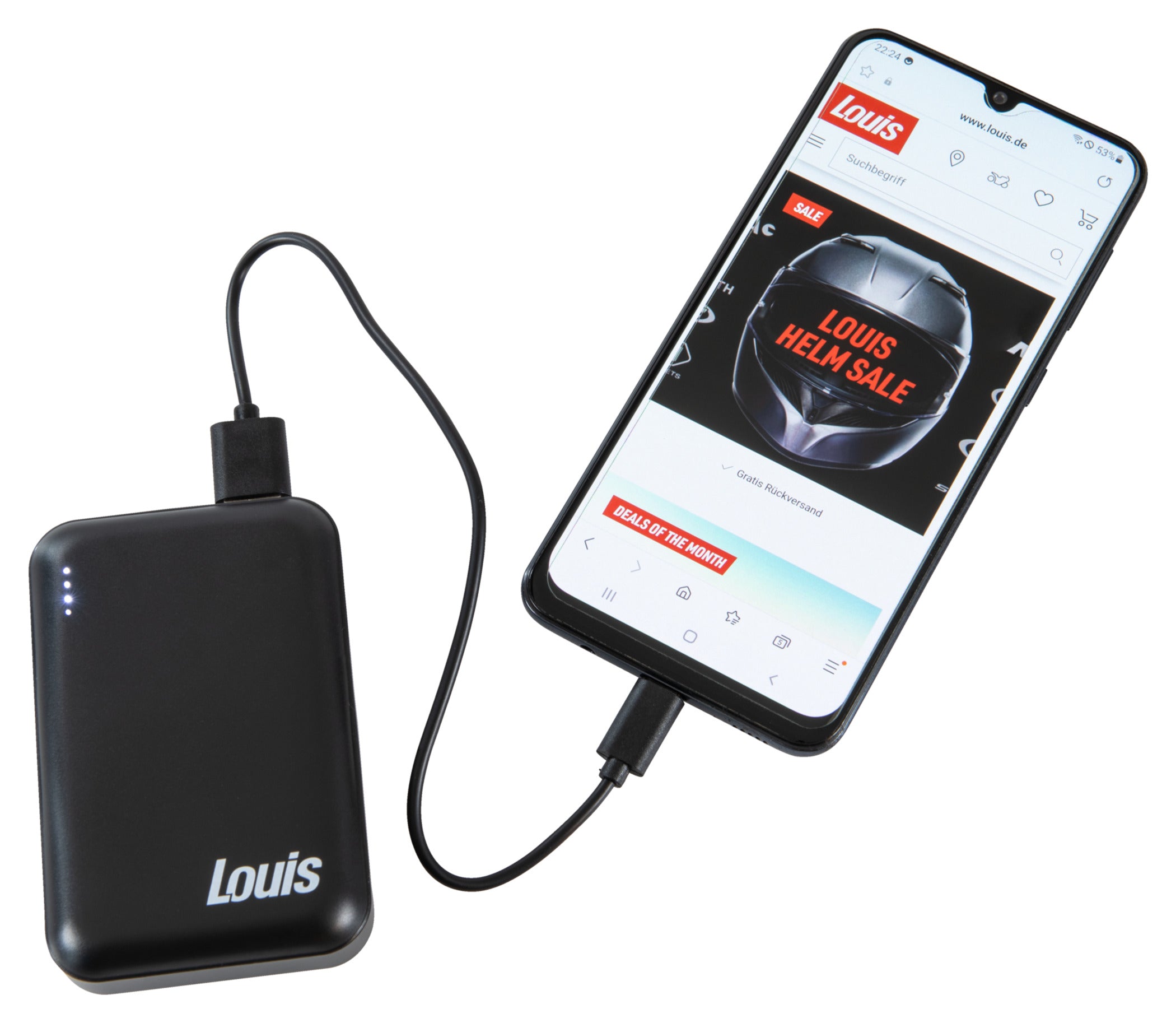 Powerbank 10.000 mAh Louis - Compactă și Fiabilă