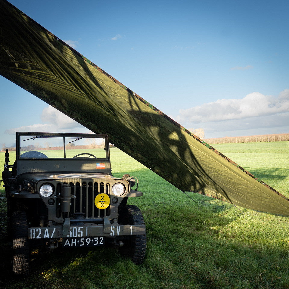 Prelată Camuflaj Woodland 2.85x5m - Protecție Tactică Esențială