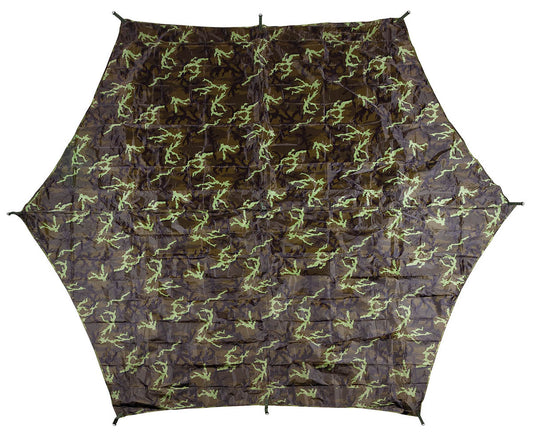 Prelată "Hexagon-Tarp" Camo M 95 CZ MFH - Impermeabilă, Formă hexagonală