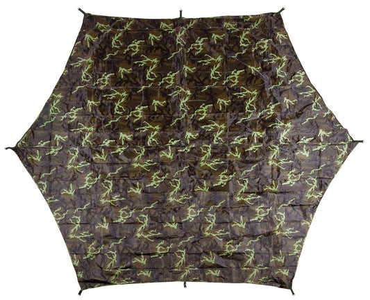 Prelată "Hexagon-Tarp" Camo M 95 CZ MFH - Impermeabilă, Formă hexagonală