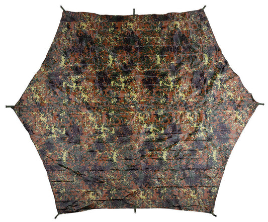 Prelată Hexagon-Tarp Flecktarn MFH - Impermeabilă, pentru hamac