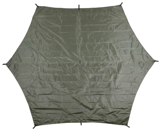 Prelată Hexagon-Tarp Oliv MFH - Impermeabilă, 340x310 cm