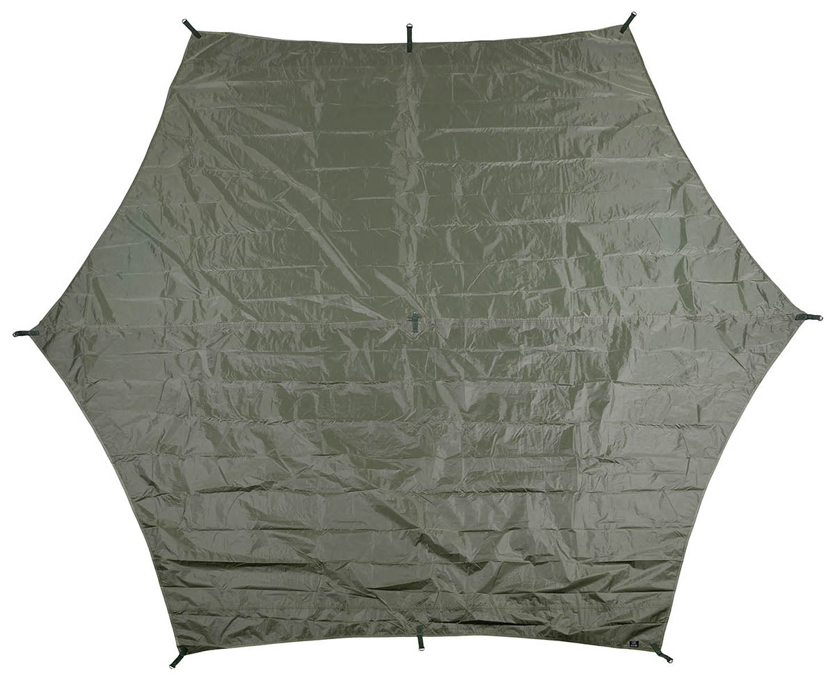 Prelată Hexagon-Tarp Oliv MFH - Impermeabilă, 340x310 cm
