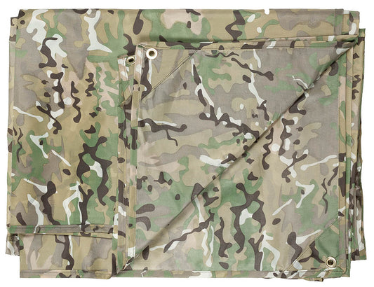Prelată Tarp 300x300 cm Operation Camo MFH - Impermeabil, 8 Ocheți