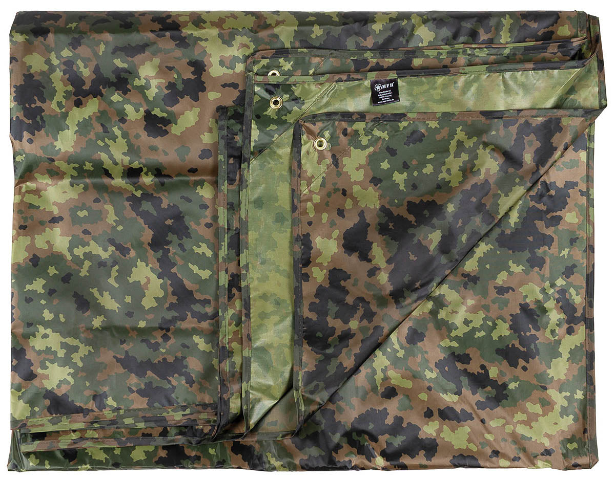 Prelată Tarp Multifuncțional Camuflaj M05 MFH - Impermeabilă, 300x300 cm