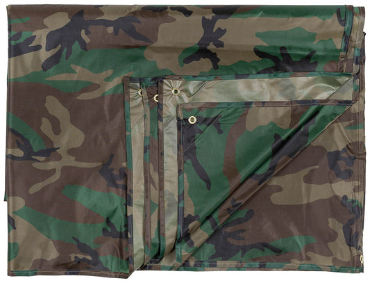 Prelată Tarp Multifuncțional Woodland MFH - 300x500cm, 2000mm Coloană Apă