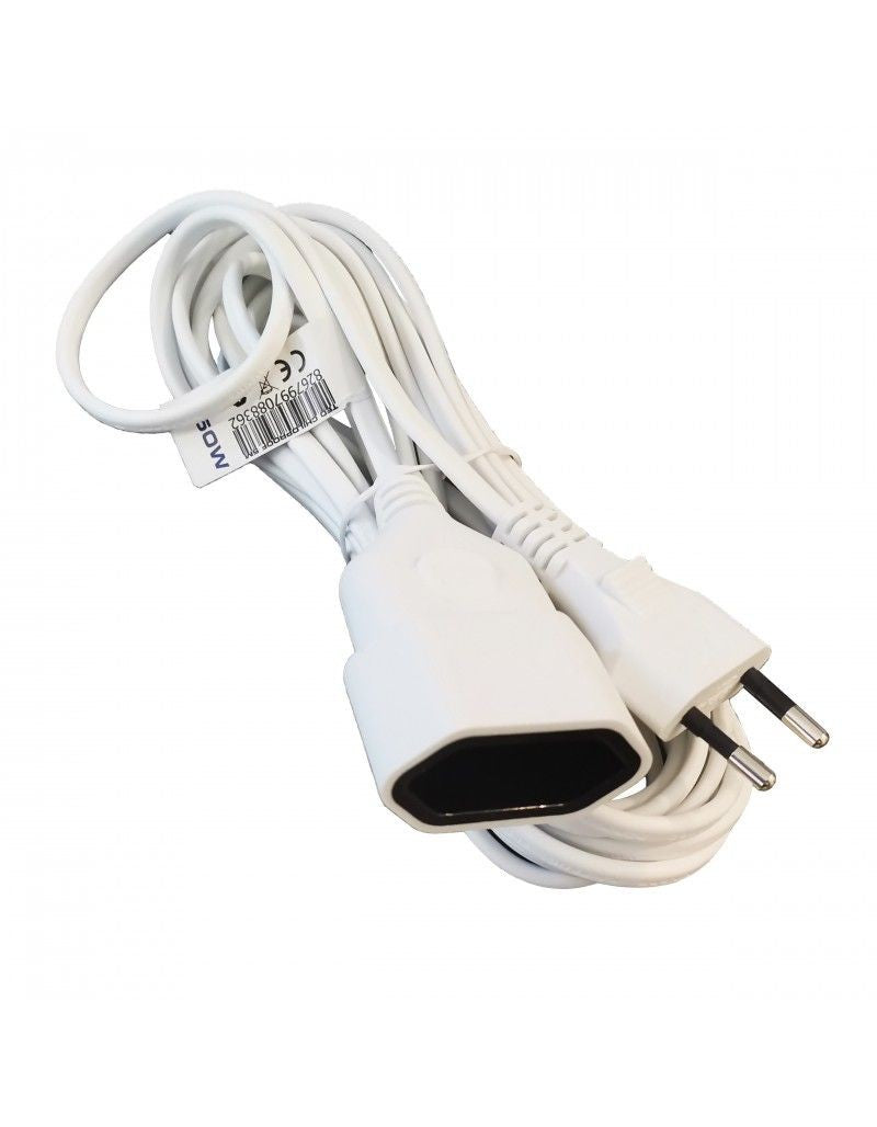 Prelungitor 2m 1 Priza TED Electric - Alb, Compact si Esential - 3