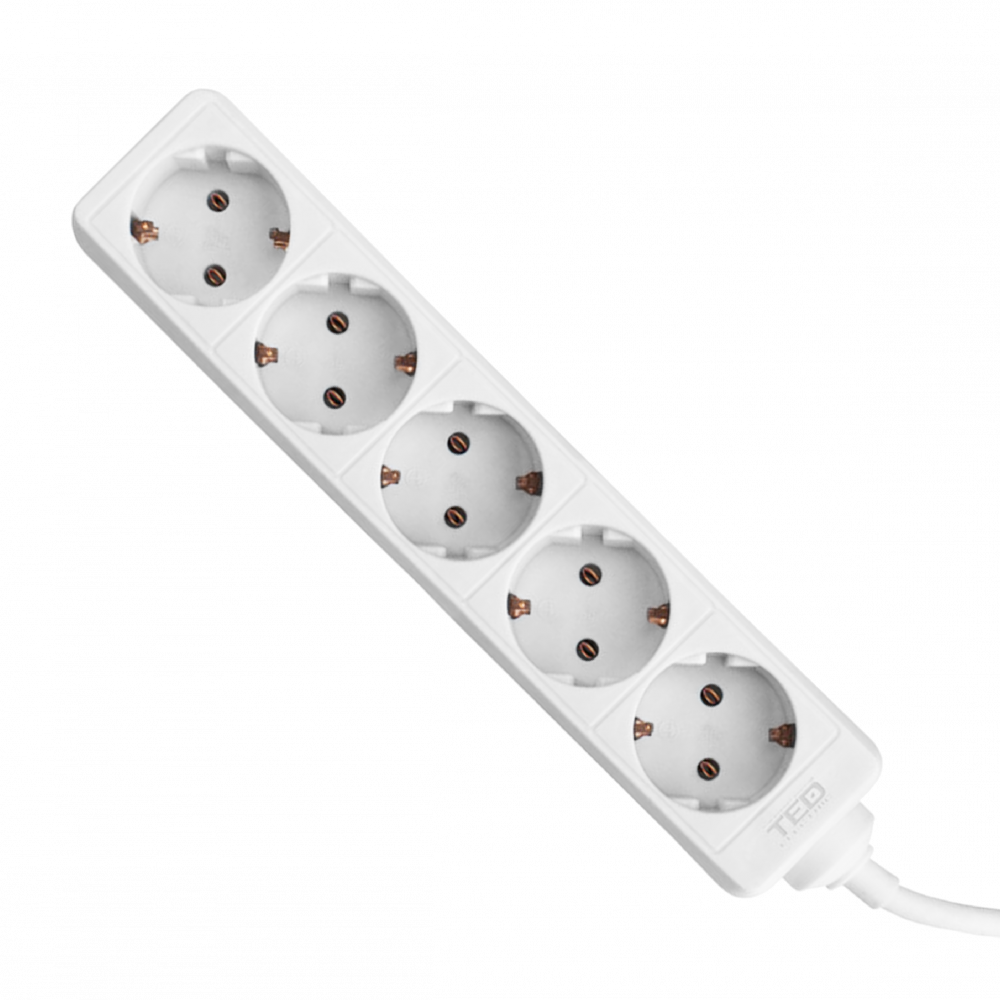 Prelungitor 5m 5 Schuko TED Electric 3680W - Fiabilitate și Siguranță - 2