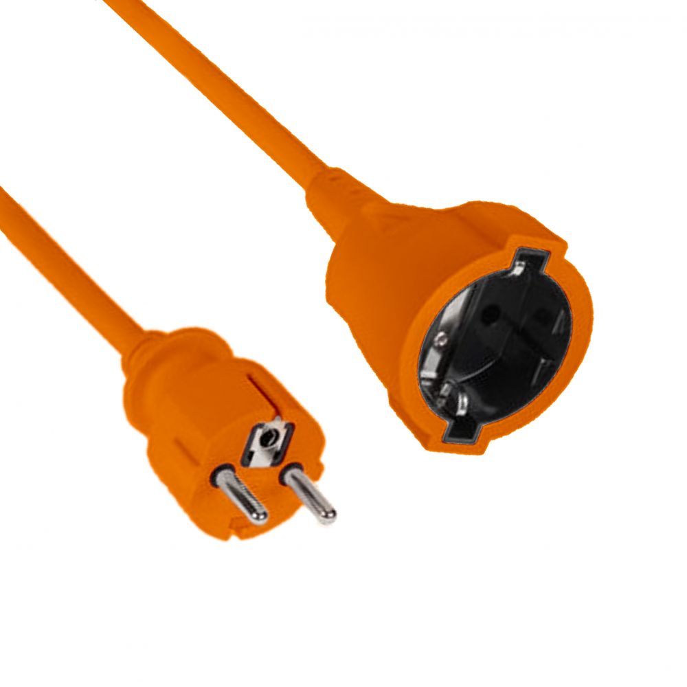 Prelungitor Electric 10m cu 1 Schuko TED Electric - Cablu 3x1mm, Portocaliu - 2