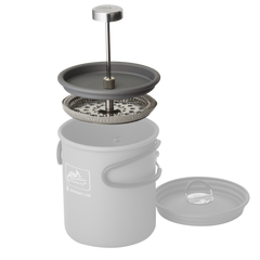 Presă de cafea Helikon-Tex cu filtru dublu, compactă