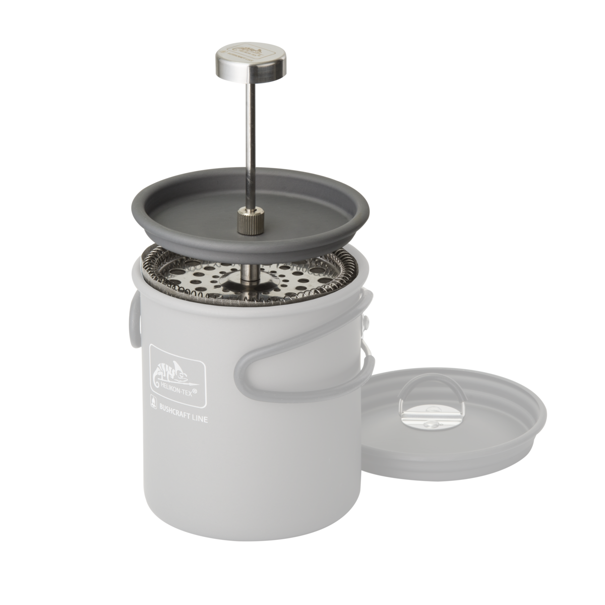 Presă de cafea Helikon-Tex cu filtru dublu, compactă