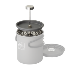 Presă de cafea Helikon-Tex cu filtru dublu, compactă