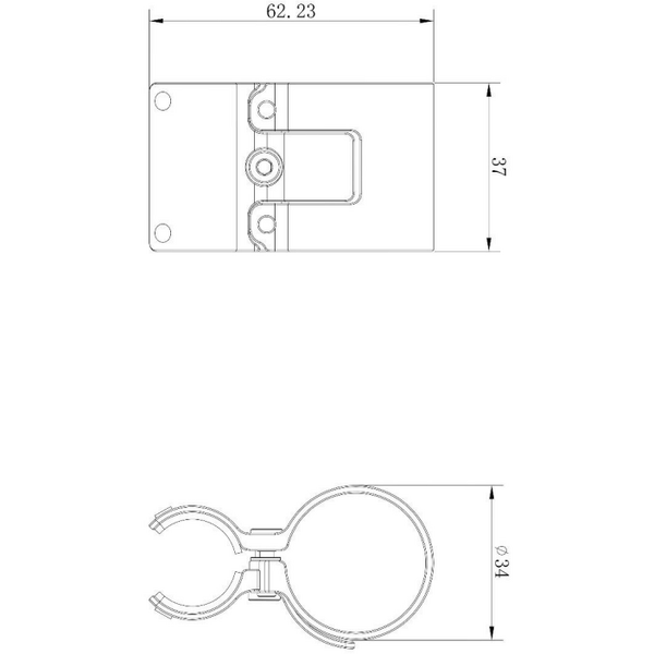 Prindere A7E Hikmicro – Diametru Reglabil 18–21,5 mm, Montaj Rapid - poza 2