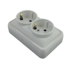 Priză Dublă Schuko Mini SPN1102A OEM - Design Compact, Siguranță - 2