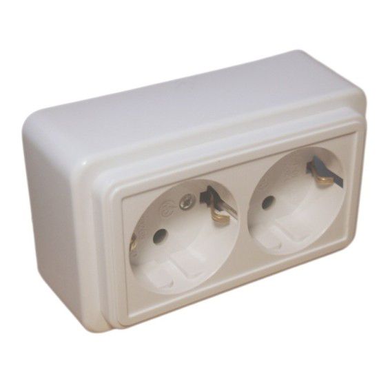 Priză Dublă Schuko SPN1102 OEM - Siguranță și Confort - 2