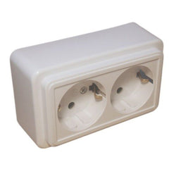 Priză Dublă Schuko SPN1102 OEM - Siguranță și Confort - 2