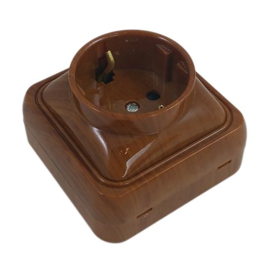 Priză Simplă Schuko Mahon SPN1101M OEM - Design Clasic, Fiabilitate - 2