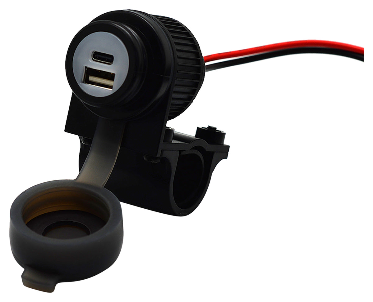 Priză USB Dublă Moto Louis - Încărcare Rapidă QC 3.0