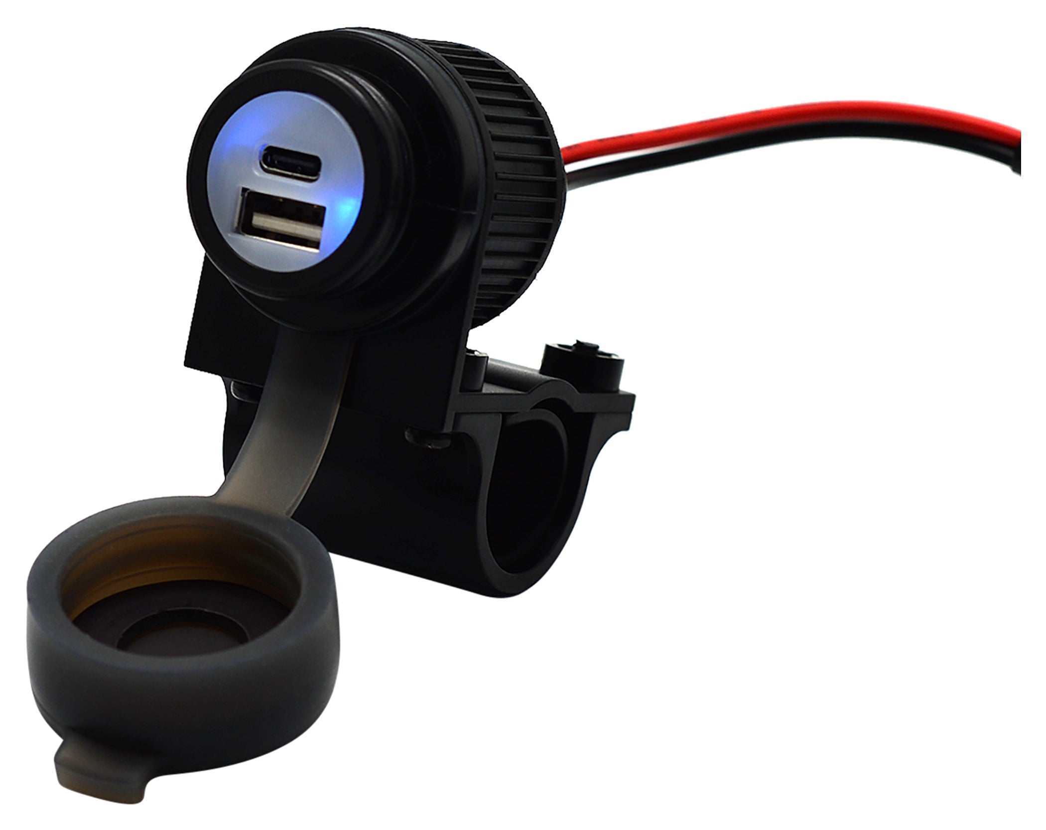 Priză USB Dublă Moto Louis - Încărcare Rapidă QC 3.0