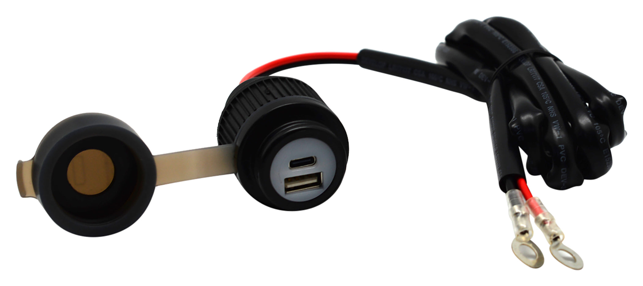 Priză USB Dublă Moto Louis - Încărcare Rapidă QC 3.0