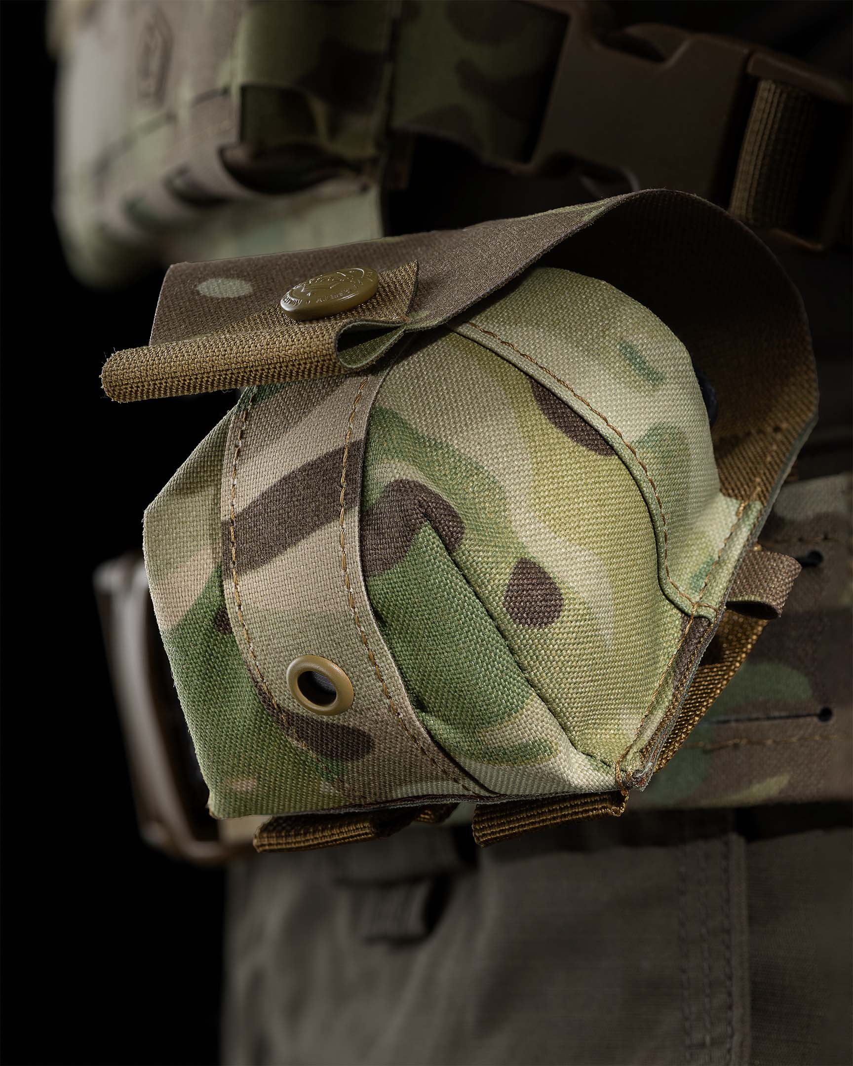 Produs Amina Frag Grenade Pouch Multicam ® -Mc Multicam Pentagon Tactical - Retenție Sigură și Fiabilitate Operațională