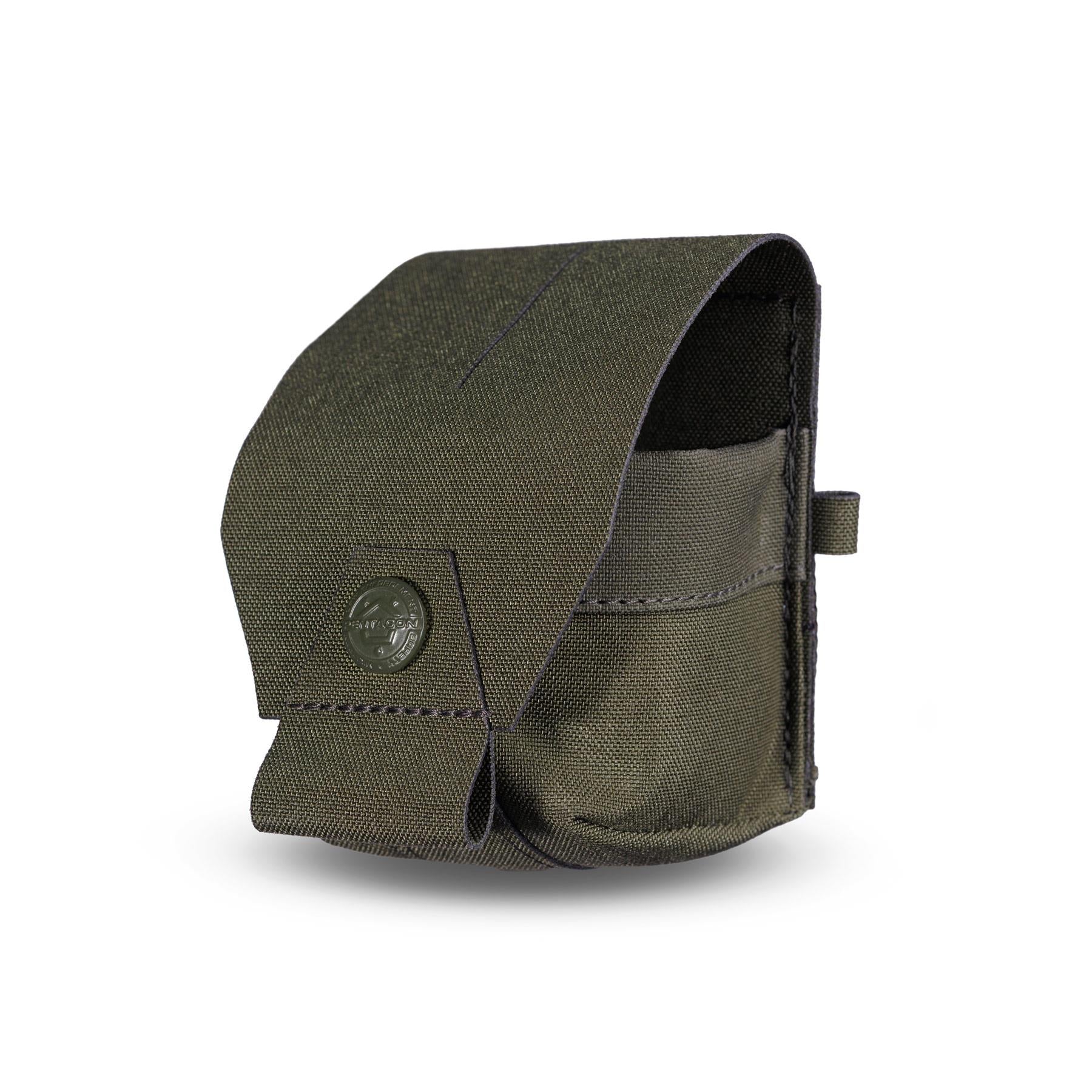 Produs Amina Frag Grenade Pouch RAL7013 Pentagon Tactical - Siguranță și Acces Rapid în Teren
