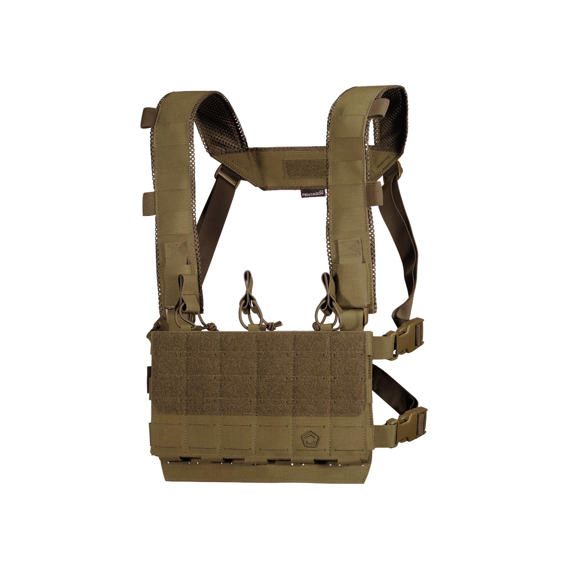 Produs Amina Micro Chest Rig Coyote Pentagon Tactical - Control Tactic Superior și Modularitate Versatilă
