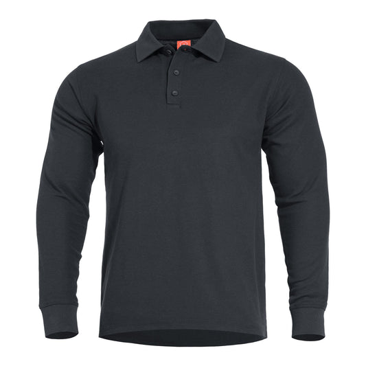 Produs Aniketos Long Polo Black Pentagon Tactical - Performanță și Ventilație Optimă în orice Mediu