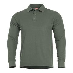 Produs Aniketos Long Polo Camo Green Pentagon Tactical - Performanță și Ventilație Optimă în orice Mediu