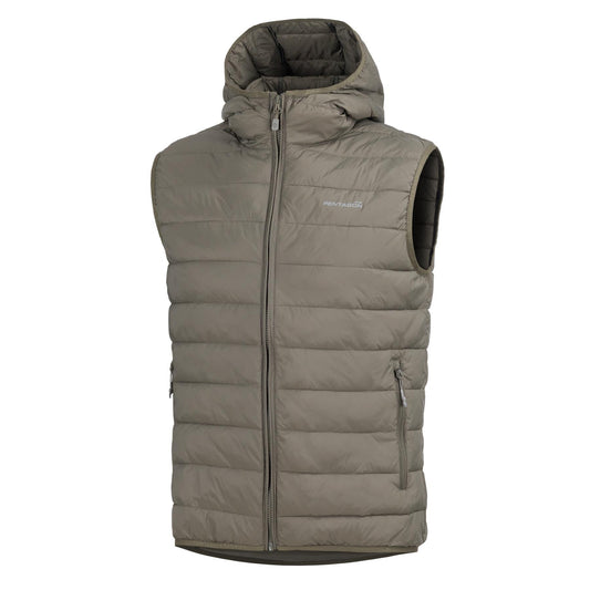 Produs Aurora 2.0 Puffer Hooded Vest RAL7013 Pentagon Tactical - Căldură Optimă și Libertate de Mișcare
