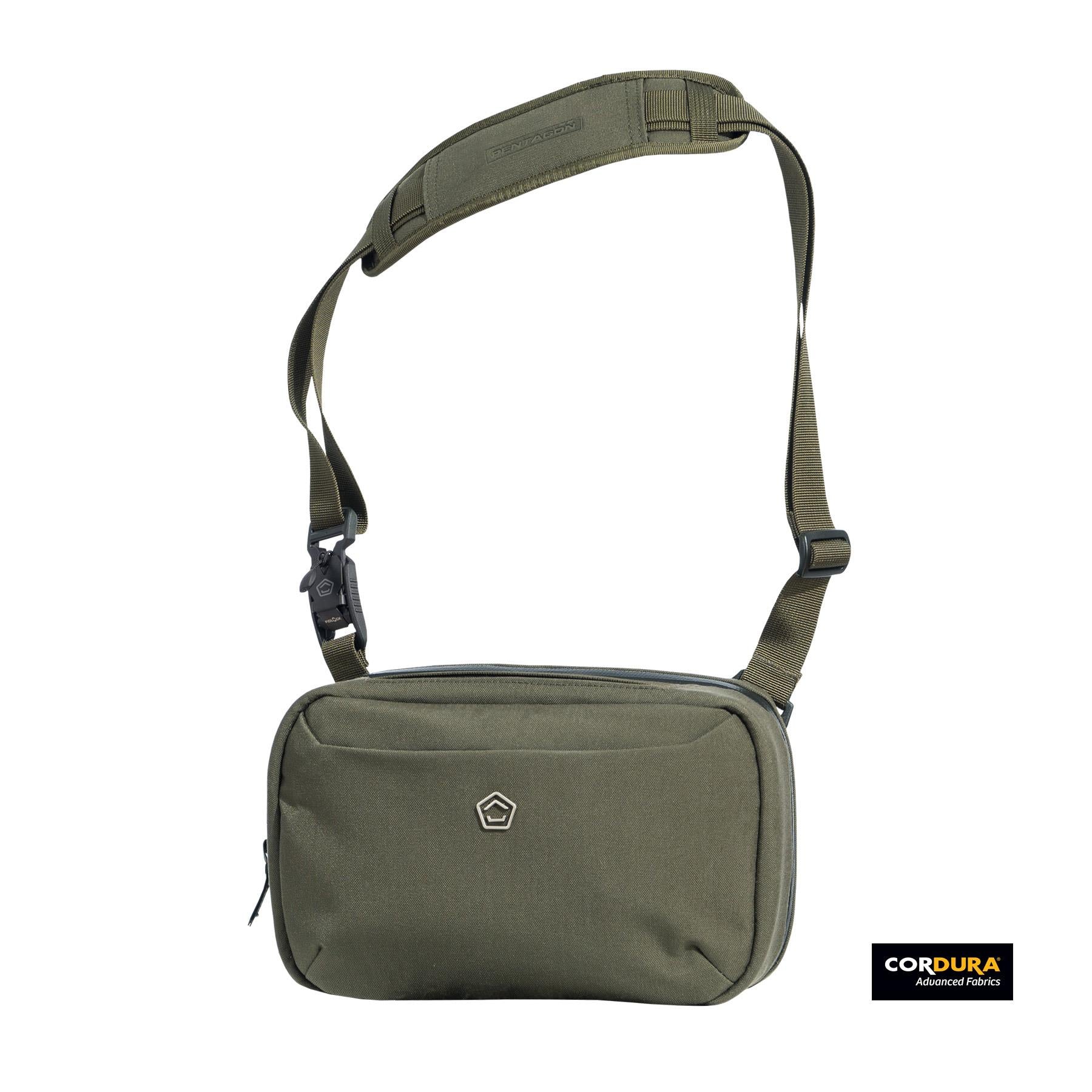 Produs Consul Sling Pouch RAL7013 Pentagon Tactical - Versatilitate Tactică pentru Aventurierul Urban
