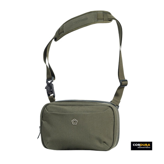 Produs Consul Sling Pouch RAL7013 Pentagon Tactical - Versatilitate Tactică pentru Aventurierul Urban