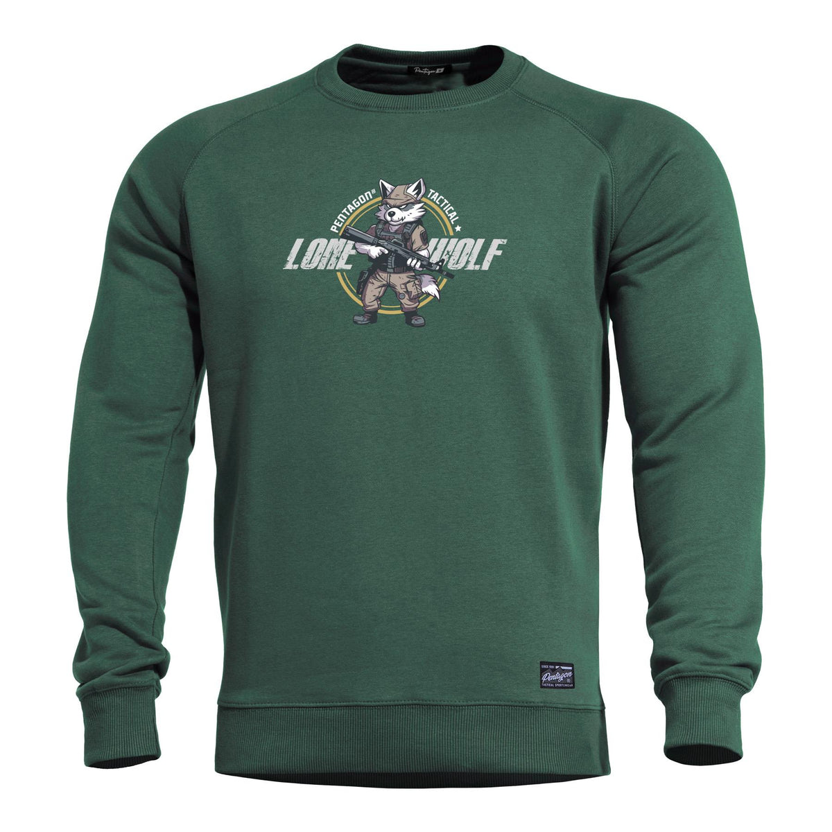 Produs Hawk Sweater "lone Wolf" | -Lo Springbok Green Pentagon Tactical - Confort Superior și Rezistență Tactica