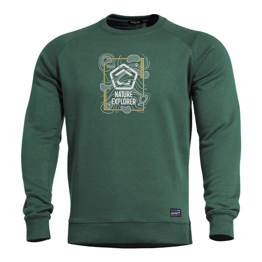 Produs Hawk Sweater "nature Explorer" | -Ne Springbok Green Pentagon Tactical - Confort Superior pentru Explorări Autentice