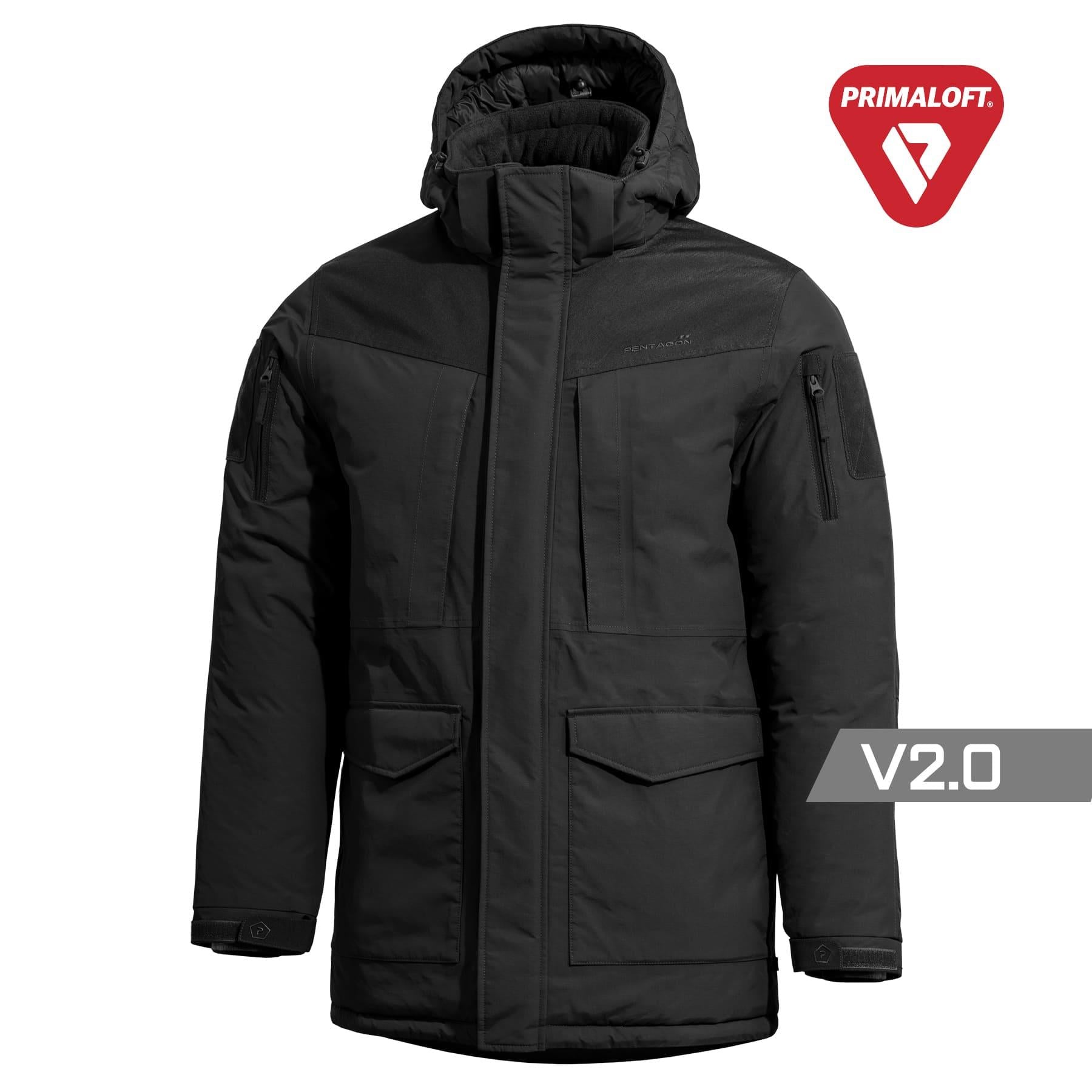 Produs Hcp V2.0 Primaloft® Parka Black Pentagon Tactical - Protecție Absolută în Condiții Extreme