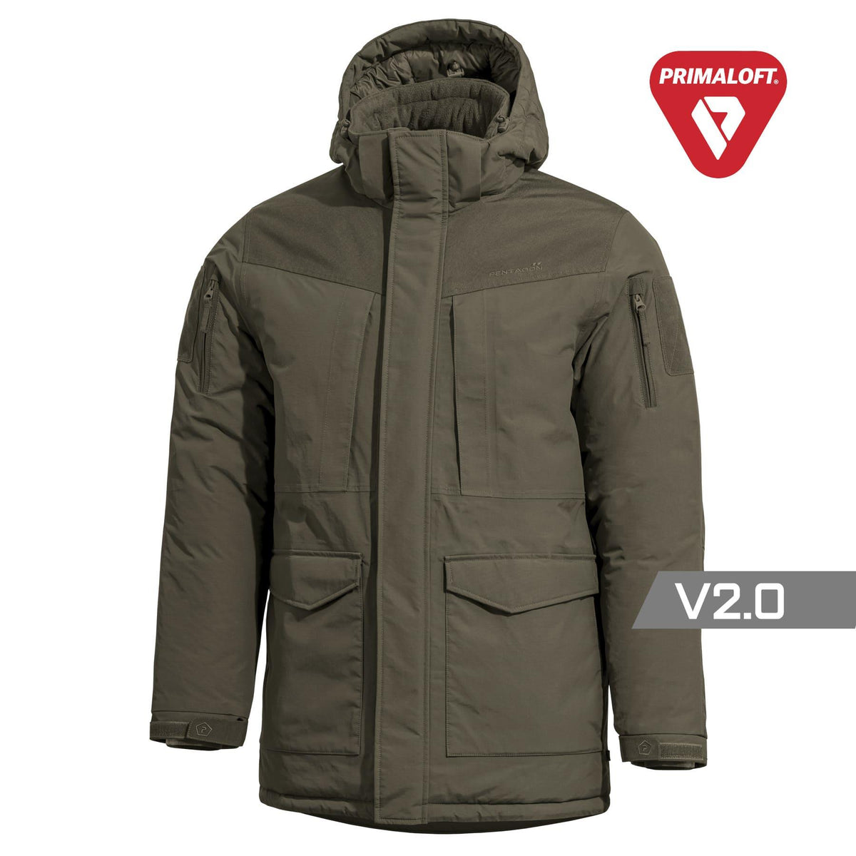 Produs Hcp V2.0 Primaloft® Parka RAL7013 Pentagon Tactical - Protecție Completă și Confort Termic Superior