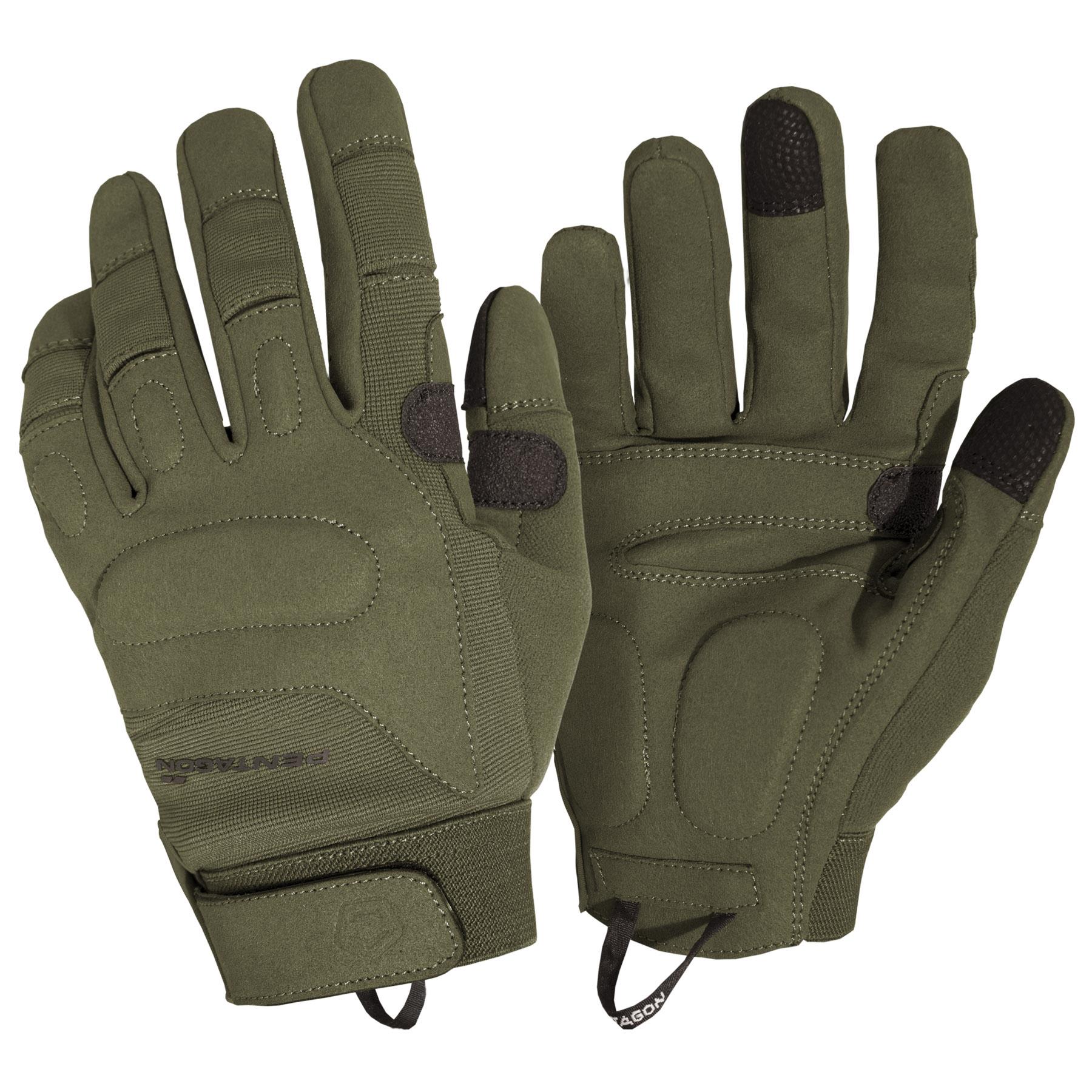 Produs Karia Gloves P20027 Olive Green Pentagon Tactical - Protecție și Adresabilitate Superioară