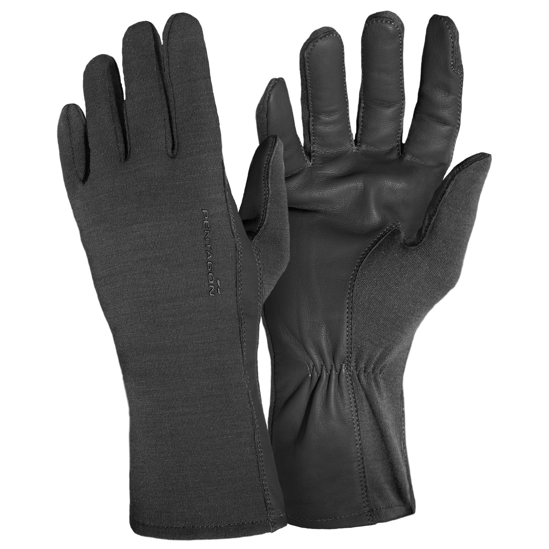 Produs Pilot Nomex® Gloves - Long P20011 Black Pentagon Tactical - Protecție Superioară și Adereță Fără Compromis